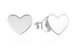 Agato Strieborné náušnice Srdiečka AGT-E176P