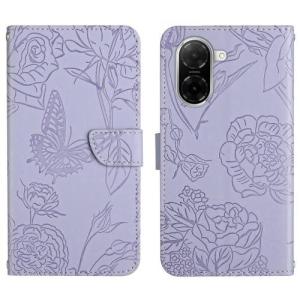 Puzdro Mezzo Book Xiaomi Redmi A5 4G/Poco C71, vzor motýľ - svetlo-fialové