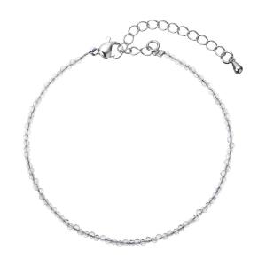 Evolution Group Korálkový náramok z kremeňa 43055.3 Grey quartz