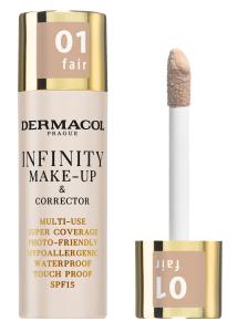 Dermacol Vysoko krycí make-up a korektor Infinity (Multi-Use Super Coverage Waterproof Touch) 20 g 1.5 Ivory