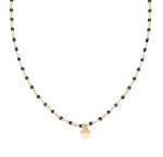 Amen Pozlátený korálkový náhrdelník Love CLSMCUGN3