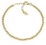 Amen Pozlátený korálkový náramok pre ženy Essential BRDI30G