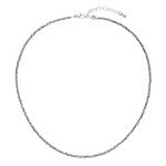 Evolution Group Oceľový náhrdelník s terahertz korálkami 42012.3 Terahertz