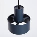 Závesné svietidlo Rif S, antracitová, 1-pl., Ø 15 cm, oceľ