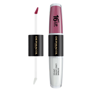 Dermacol Dlhotrvajúca dvojfázová farba na pery a lesk 16H Lip Colour (Extreme Long-Lasting Lipstick) 4 + 4 ml 7