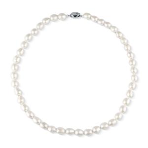 JwL Luxury Pearls Slušivý náhrdelník z pravých bielych perál JL0864
