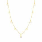 JwL Luxury Pearls Jemný náhrdelník s perlovými príveskami JL0861