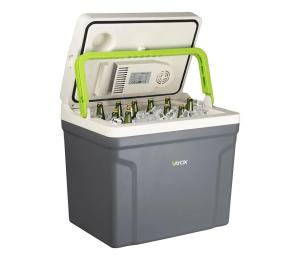 Vayox Prenosná autochladnička s funkciou ohrevu 27 l 230V/12V/24V šedá