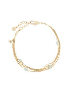 Emporio Armani Trojitý pozlátený náramok s aventurínom EGS3226710