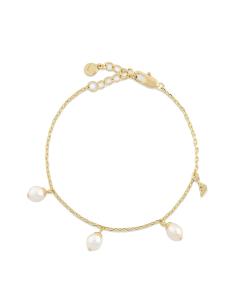 Emporio Armani Módny pozlátený náramok s perličkami EGS3198710