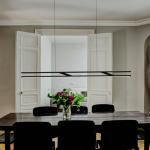 OLIGO LED závesné svietidlo Linto FIX, čierne, kov, 927, stmievateľné