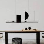 OLIGO LED závesné svietidlo Linto HA, čierne/biele, kov, 927 stmievateľné