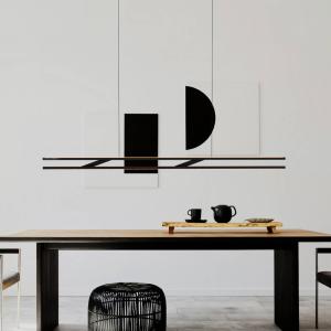 OLIGO LED závesné svietidlo Linto HA, čierne/biele, kov, 927 stmievateľné