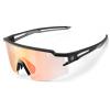 Rockbros 10179BK Polarized cyklistické okuliare, čierne / oranžové