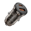 Tech-Protect CC01 autonabíjačka USB / USB-C 30W PD QC, čierna