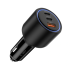 Tech-Protect CC04 autonabíjačka USB / 2x USB-C 130W PD, čierna