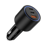 Tech-Protect CC04 autonabíjačka USB / 2x USB-C 175W PD, čierna