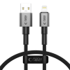 Tech-Protect Ultraboost DNA kábel USB / Lightning 12W / 2.4A 25cm, sivý