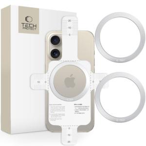 Tech-Protect Magmat Ring magnetický krúžok pre MagSafe 2ks, strieborný