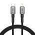 Tech-Protect Ultraboost DNA kábel USB-C / Lightning PD 27W / 3A 1m, šedý