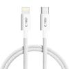 Tech-Protect Ultraboost Lite kábel USB-C / Lightning PD 27W / 3A 1m, sivý