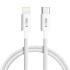 Tech-Protect Ultraboost Lite kábel USB-C / Lightning PD 27W / 3A 1m, sivý