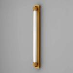 OLEV LED nástenné svetlo CHARMER, hnedé, kov/sklo, 2 700 K IP44