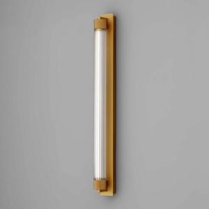 OLEV LED nástenné svetlo CHARMER, hnedé, kov/sklo, 2 700 K IP44