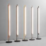 OLEV LED stojaca lampa TRISEL, zemitá hnedá, kov, 2700 K, stmievateľné