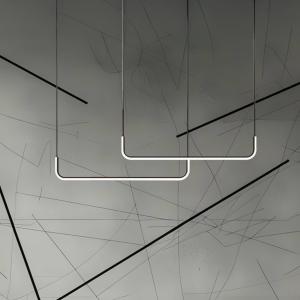 LED závesné svietidlo Horizon, kov, čierne, 4 000 K