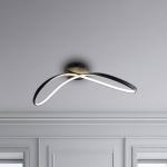 Stropné LED svetlo Infinity, kov, čierne, 4 000 K