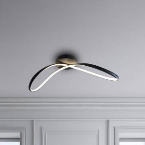 Stropné LED svetlo Infinity, kov, čierne, 4 000 K