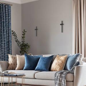 LED nástenné svetlo Vision, výška 30 cm, kov, čierna, 3 000 K