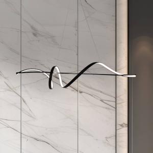 LED závesné svietidlo Sash, kov, čierne, 4 000 K