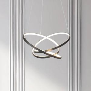 LED závesné svietidlo Empoli, kov, čierne, 4 000 K