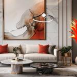 LED závesné svietidlo Perla, kov, akryl, čierne, 4 000 K