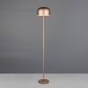 LED akumulátorová stojaca lampa Jeff, coffee, stmievateľná, výška 147 cm