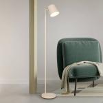 LED stojaca lampa Blake, piesková, kov, stmievateľné