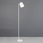 LED akumulátorová stojaca lampa Blake, biela matná, kov, stmievateľná