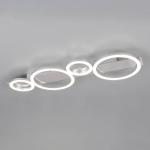 Stropné LED svetlo Lumos, chróm, 4 000 K, kov, dĺžka 72 cm