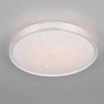 Stropné LED svetlo Varda, biele, Ø 39 cm, diaľkové ovládanie