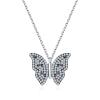 MOISS Strieborný dámsky náhrdelník Motýľ N0000528