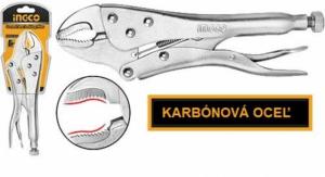 INGCO Kliešte rýchloupínacie zahnuté 250mm INGCO