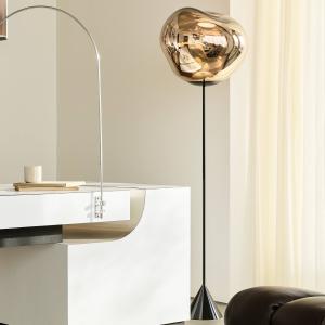 Tom Dixon LED stojacia lampa Melt Cone Slim, medená, napájací zdroj