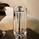 Tom Dixon Stolová LED lampa Press, transparentná, 24 cm, sklo