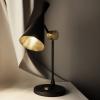 Tom Dixon stolová LED lampa Beat, čierna, výška 53 cm, mosadz