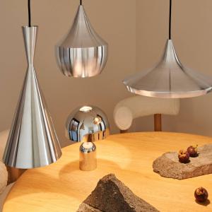 Tom Dixon LED závesné svietidlo Beat Wide Unbeaten, hliníková farba