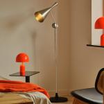 Tom Dixon LED stojaca lampa Beat, hliníková farba, výška 157 cm