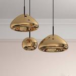 Tom Dixon LED závesné svietidlo Void, Ø 15 cm, mosadz