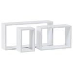 Nástenná polica 3ks Autronic P-009 WT2